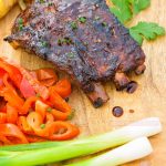 Grilled Barbecued Pork Baby Back Ribs